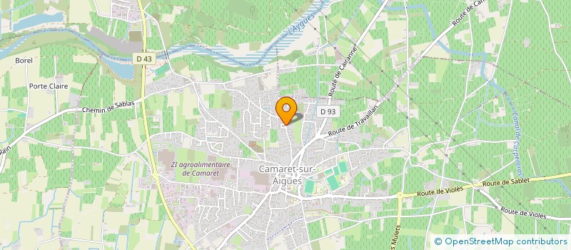 localisation de l'entreprise MONSIEUR FLORIAN CHAUPIN  CAMARET-SUR-AIGUES