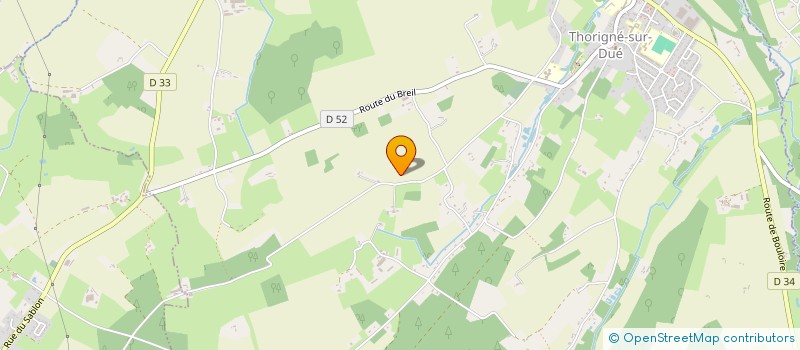 localisation de l'entreprise MONSIEUR FLORIAN CHAUVEAU à THORIGNE SUR DUE