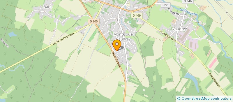 localisation de l'entreprise MONSIEUR FLORIAN CHAUVIN  MONT-SOUS-VAUDREY