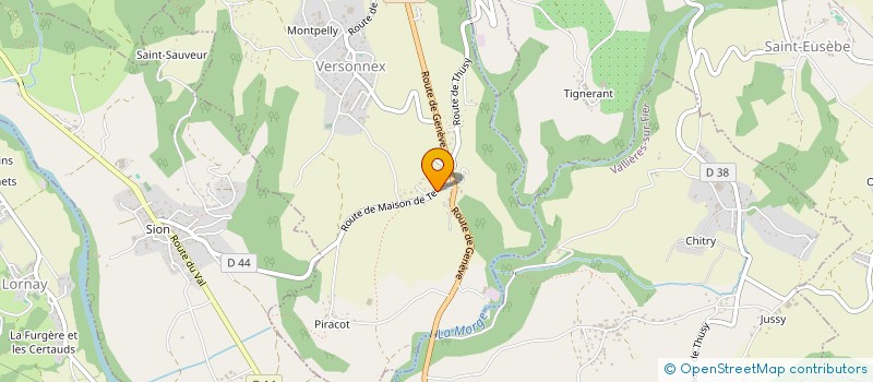 localisation de l'entreprise MONSIEUR FLORIAN CHOIRAL  VERSONNEX