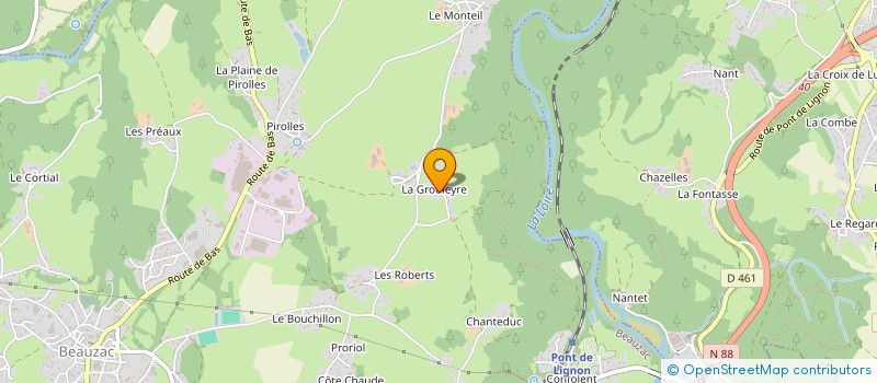 localisation de l'entreprise MONSIEUR FLORIAN CLAVARON  BEAUZAC