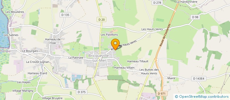 localisation de l'entreprise MONSIEUR FLORIAN COELHO  BRICQUEVILLE-SUR-MER