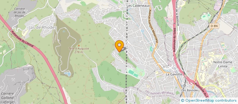 localisation de l'entreprise MONSIEUR FLORIAN COLOMBARI  LES PENNES-MIRABEAU