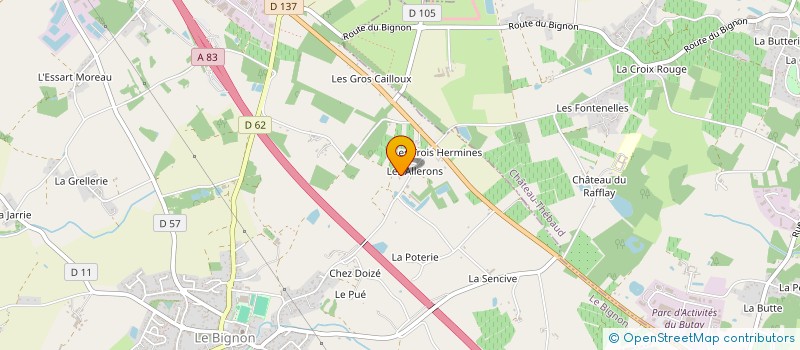 localisation de l'entreprise MONSIEUR FLORIAN COUILLAUD à LE BIGNON