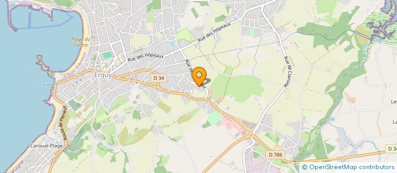 localisation de l'entreprise MONSIEUR FLORIAN COURTAIN  ERQUY