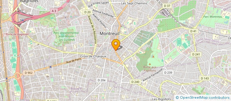 localisation de l'entreprise MONSIEUR FLORIAN COVACIU  MONTREUIL