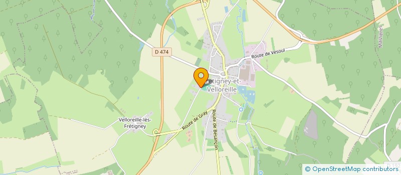 localisation de l'entreprise MONSIEUR FLORIAN CRUCEREY  FRETIGNEY-ET-VELLOREILLE