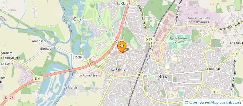 localisation de l'entreprise MONSIEUR FLORIAN CULAUD  BRUZ