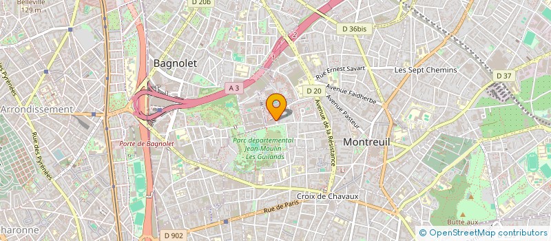 localisation de l'entreprise MONSIEUR FLORIAN CURIER  MONTREUIL