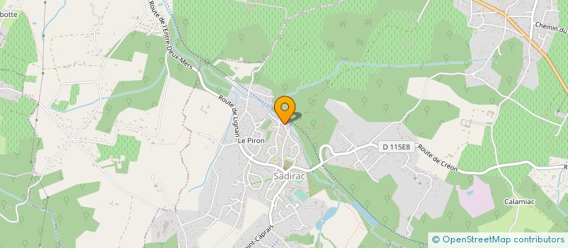 localisation de l'entreprise MONSIEUR FLORIAN DABIN  SADIRAC