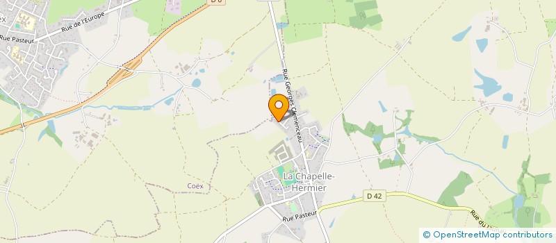localisation de l'entreprise MONSIEUR FLORIAN DANIEAU  LA CHAPELLE-HERMIER