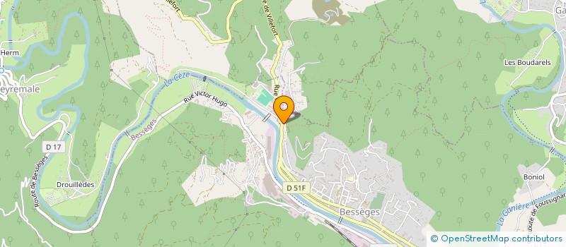 localisation de l'entreprise MONSIEUR FLORIAN DAUDE  BESSEGES