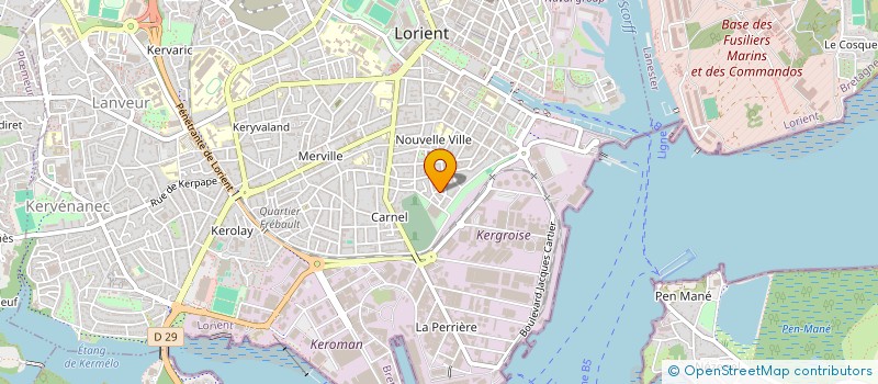 localisation de l'entreprise MONSIEUR FLORIAN DE MONTI DE REZE à LORIENT
