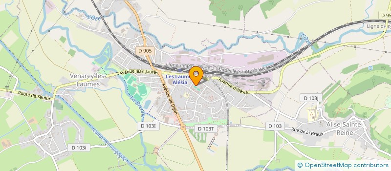 localisation de l'entreprise MONSIEUR FLORIAN DEBBACHE  VENAREY-LES-LAUMES