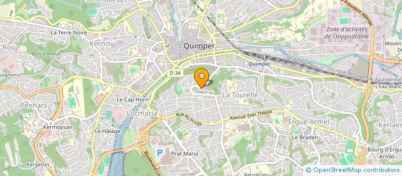 localisation de l'entreprise MONSIEUR FLORIAN DEJEAU à QUIMPER