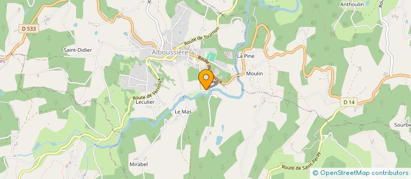 localisation de l'entreprise MONSIEUR FLORIAN DEJOURS  ALBOUSSIERE