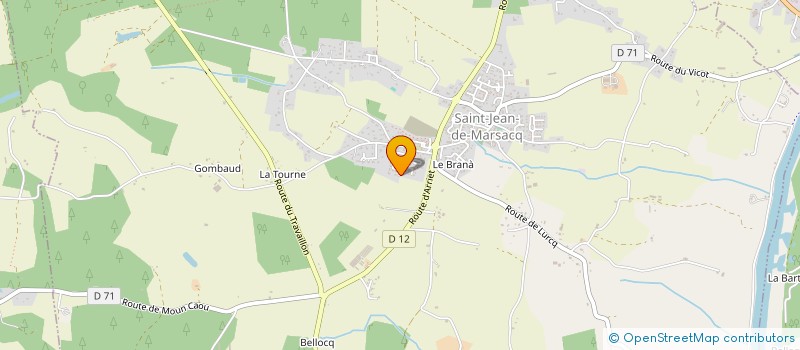 localisation de l'entreprise MONSIEUR FLORIAN DELAGE  SAINT-JEAN-DE-MARSACQ
