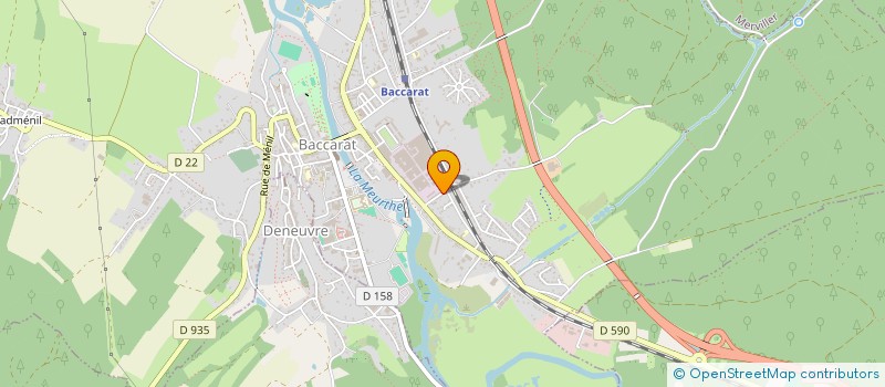 localisation de l'entreprise MONSIEUR FLORIAN DELANDES  BACCARAT