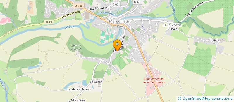 localisation de l'entreprise MONSIEUR FLORIAN DELMAS  MAREUIL-SUR-LAY-DISSAIS