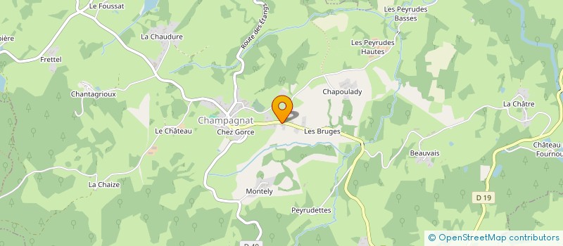 localisation de l'entreprise MONSIEUR FLORIAN DEMARS à CHAMPAGNAT