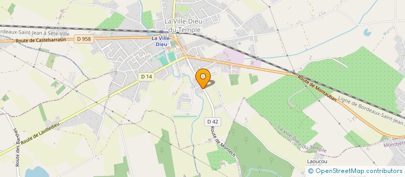 localisation de l'entreprise MONSIEUR FLORIAN DEMEURS  LA VILLE-DIEU-DU-TEMPLE