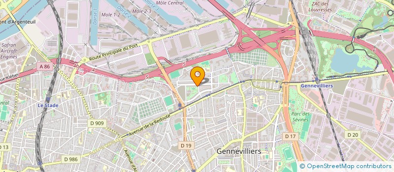 localisation de l'entreprise MONSIEUR FLORIAN DESCHAMPS à GENNEVILLIERS
