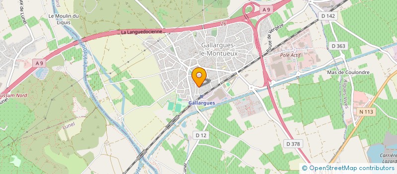 localisation de l'entreprise MONSIEUR FLORIAN DESPREZ DE GESINCOURT  GALLARGUES-LE-MONTUEUX