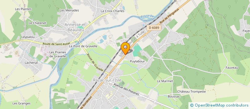 localisation de l'entreprise MONSIEUR FLORIAN DESSEIX à RAZAC-SUR-L'ISLE