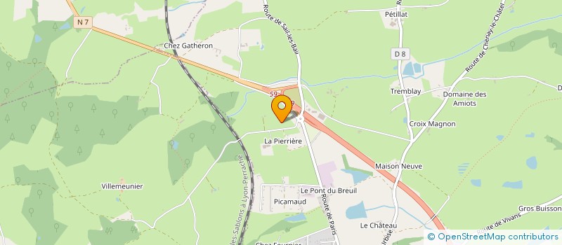 localisation de l'entreprise MONSIEUR FLORIAN DEYRAT  PACAUDIERE (LA)