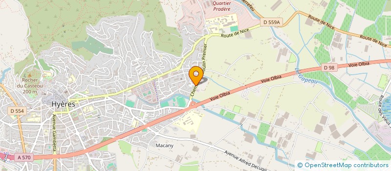 localisation de l'entreprise MONSIEUR FLORIAN DI FRANCO à HYERES