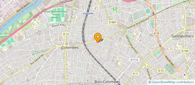 localisation de l'entreprise MONSIEUR FLORIAN DITRE à COLOMBES