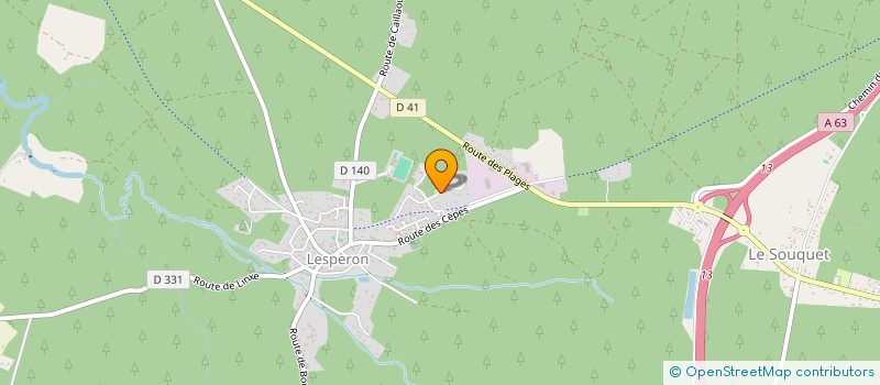 localisation de l'entreprise MONSIEUR FLORIAN DOMINGUEZ  CASTETS