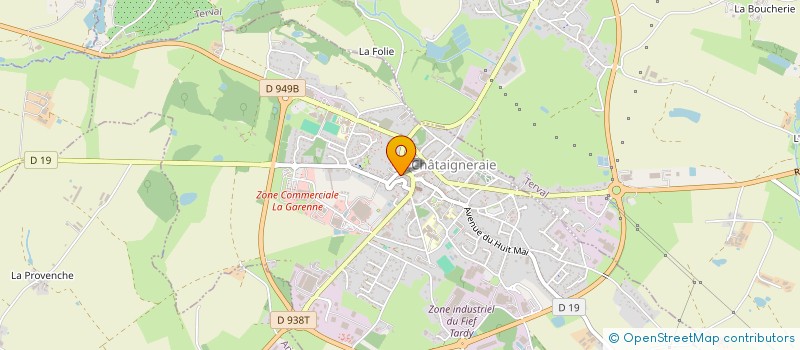 localisation de l'entreprise MONSIEUR FLORIAN DONNEFOY  LA CHATAIGNERAIE