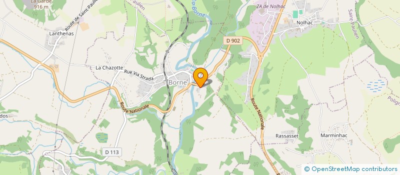 localisation de l'entreprise MONSIEUR FLORIAN DREUILLAUD  BORNE