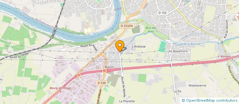 localisation de l'entreprise MONSIEUR FLORIAN DUCHEMIN à BOURG-DE-PEAGE