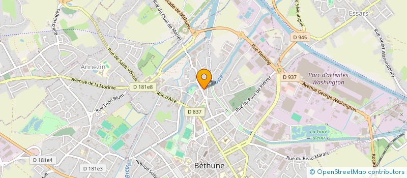 localisation de l'entreprise MONSIEUR FLORIAN DUFLOS à BETHUNE