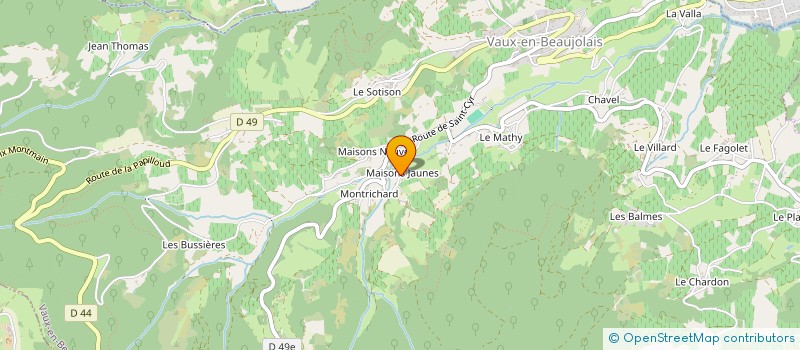 localisation de l'entreprise MONSIEUR FLORIAN EVRARD  VAUX-EN-BEAUJOLAIS