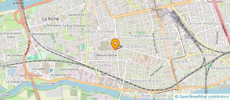 localisation de l'entreprise MONSIEUR FLORIAN FEIGNA  TOURS