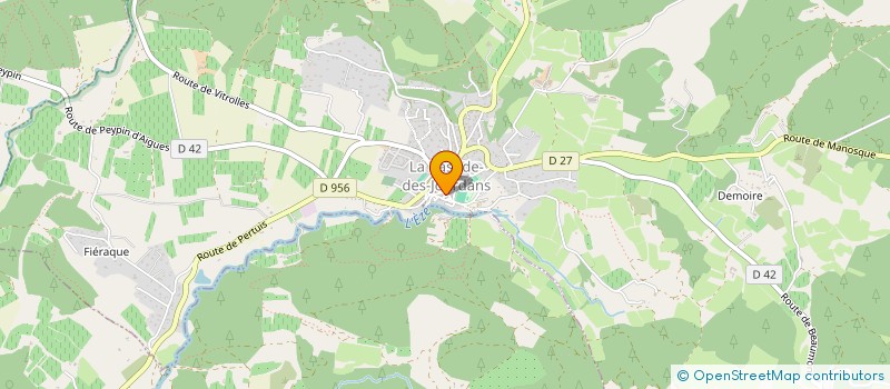 localisation de l'entreprise MONSIEUR FLORIAN FERNANDEZ  LA BASTIDE-DES-JOURDANS