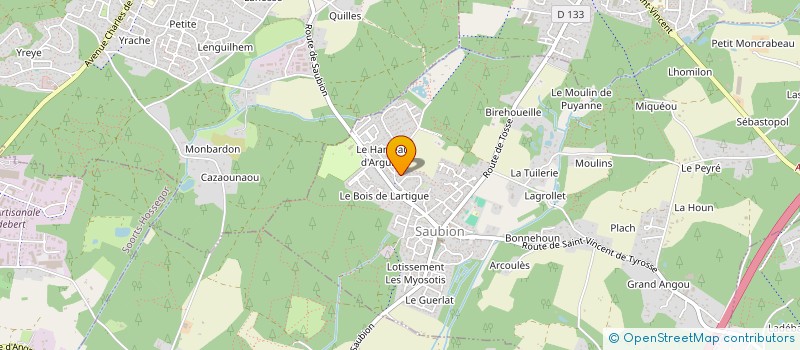 localisation de l'entreprise MONSIEUR FLORIAN FERREIRA à SAUBION