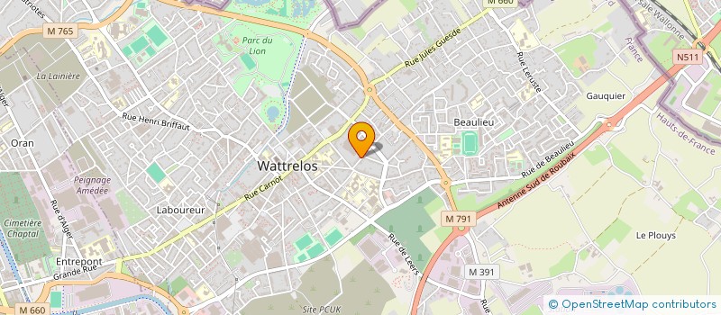 localisation de l'entreprise MONSIEUR FLORIAN FLORIAN DEFEBVRE à WATTRELOS