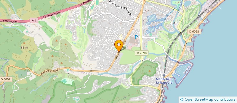 localisation de l'entreprise MONSIEUR FLORIAN FOURCADE  MANDELIEU-LA-NAPOULE