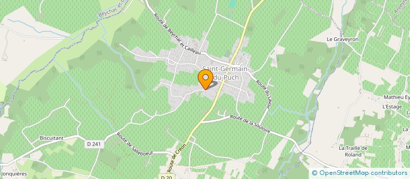 localisation de l'entreprise MONSIEUR FLORIAN FOURQUIN  SAINT-GERMAIN-DU-PUCH