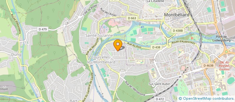 localisation de l'entreprise MONSIEUR FLORIAN FRESARD  COURCELLES-LES-MONTBELIARD
