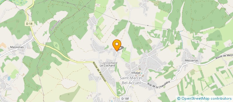 localisation de l'entreprise MONSIEUR FLORIAN GAGNOUD  SAINT-MARCEL-BEL-ACCUEIL