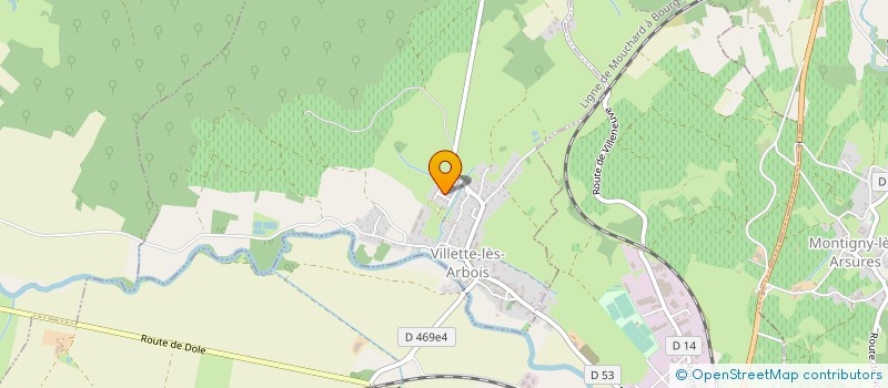 localisation de l'entreprise MONSIEUR FLORIAN GAILLARD  VILLETTE-LES-ARBOIS