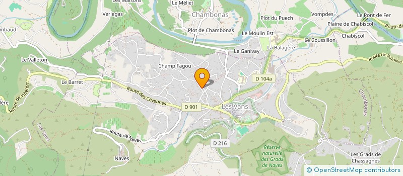 localisation de l'entreprise MONSIEUR FLORIAN GAILLARD  LES VANS