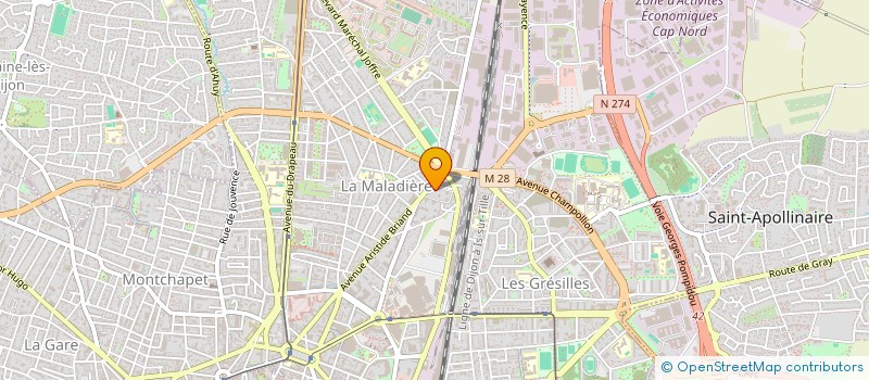 localisation de l'entreprise MONSIEUR FLORIAN GALLAND à DIJON