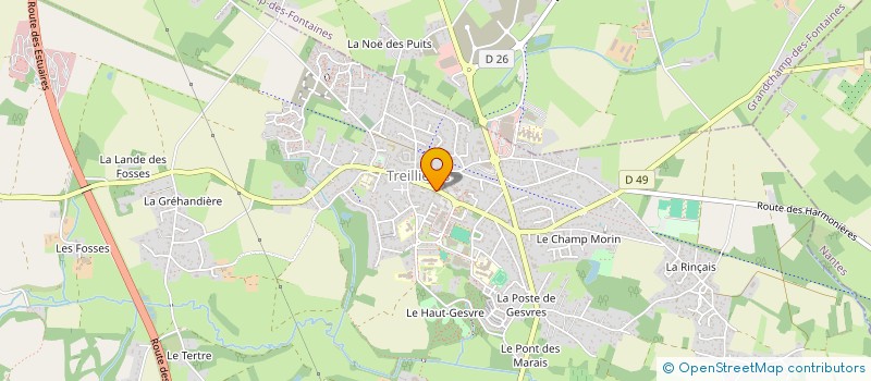 localisation de l'entreprise MONSIEUR FLORIAN GANDON  TREILLIERES