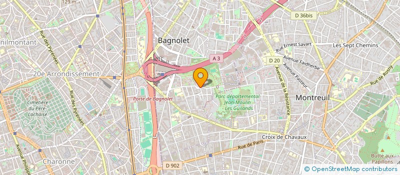 localisation de l'entreprise MONSIEUR FLORIAN GASPARD à BAGNOLET